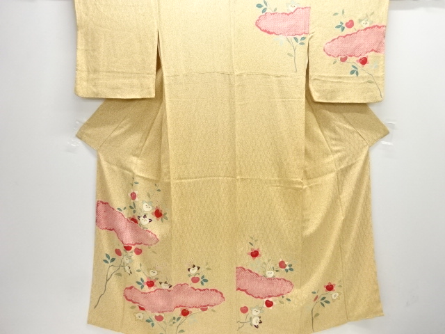 JAPANESE KIMONO / HOMONGI / SHIBORI / CLOUD